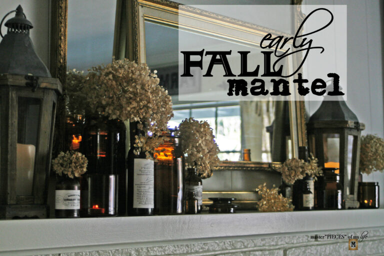 early fall mantel