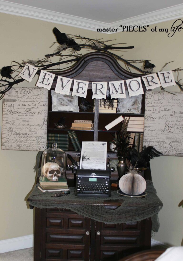 How to Create a Nevermore Inspired Halloween Decor Vignette