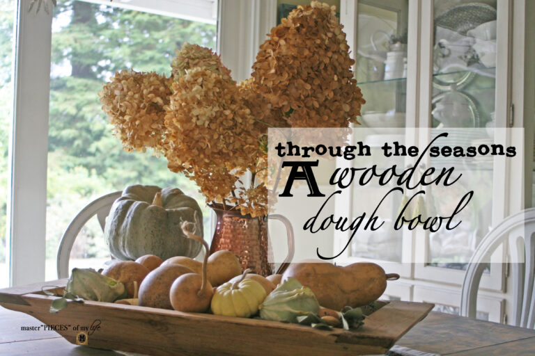 through the seasons – a wooden dough bowl