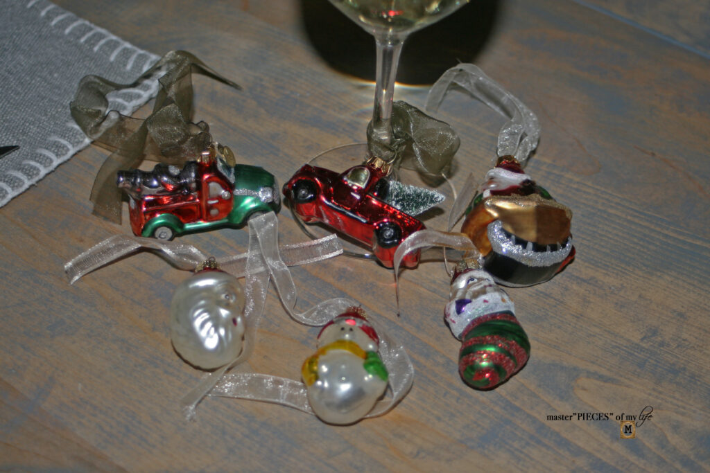 Christmas wine charms
