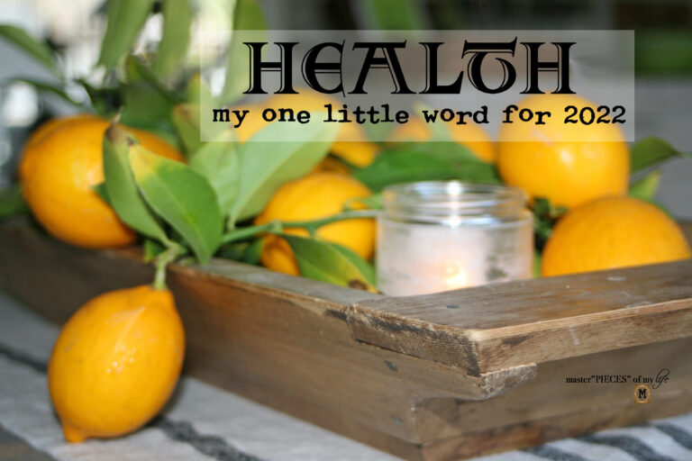 health – my one little word for 2022