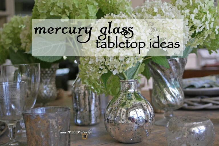 mercury glass tabletop ideas
