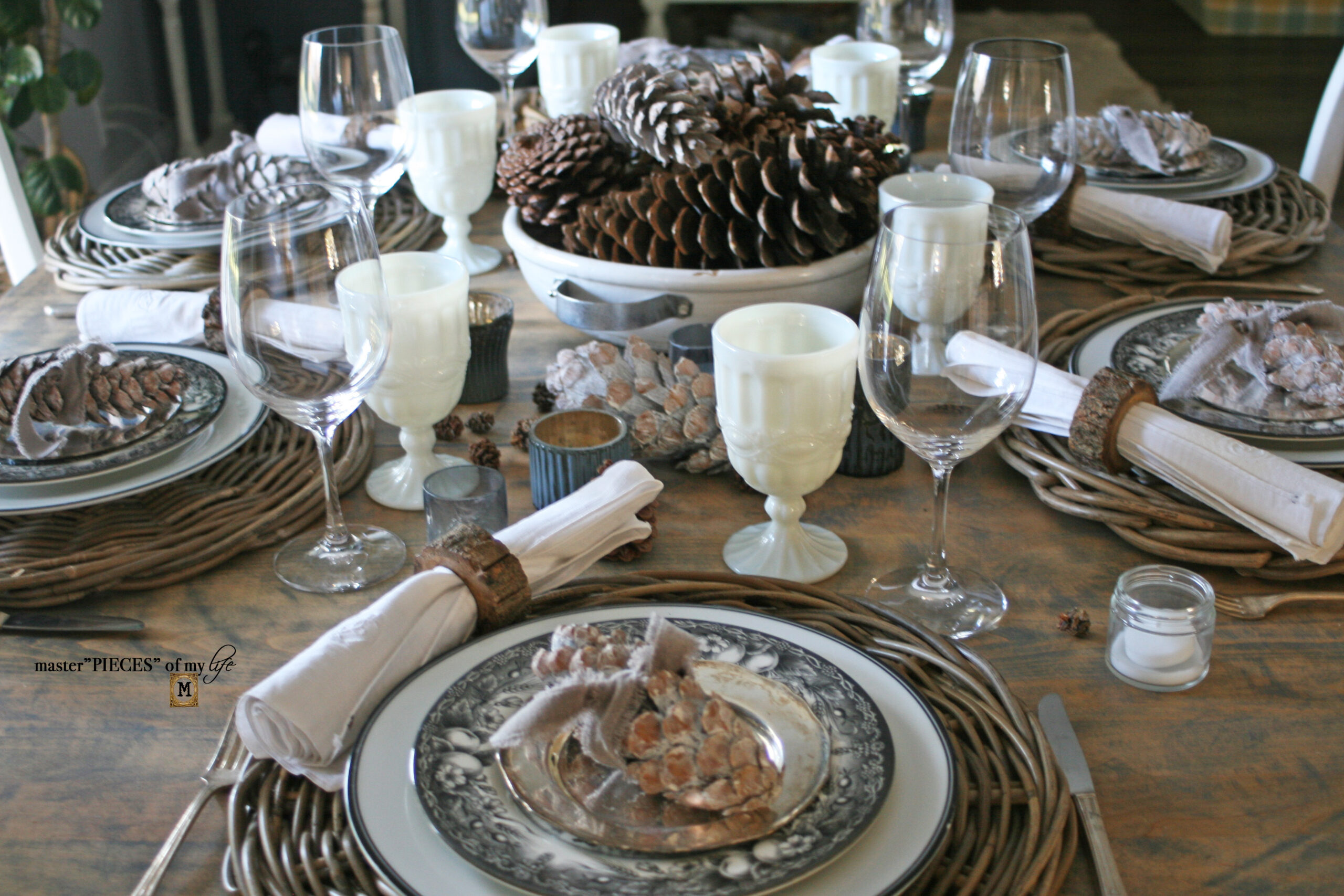 Nine Winter Table Setting Ideas - Master"Pieces" of my Life