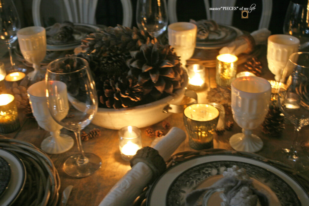 pne cone winter table