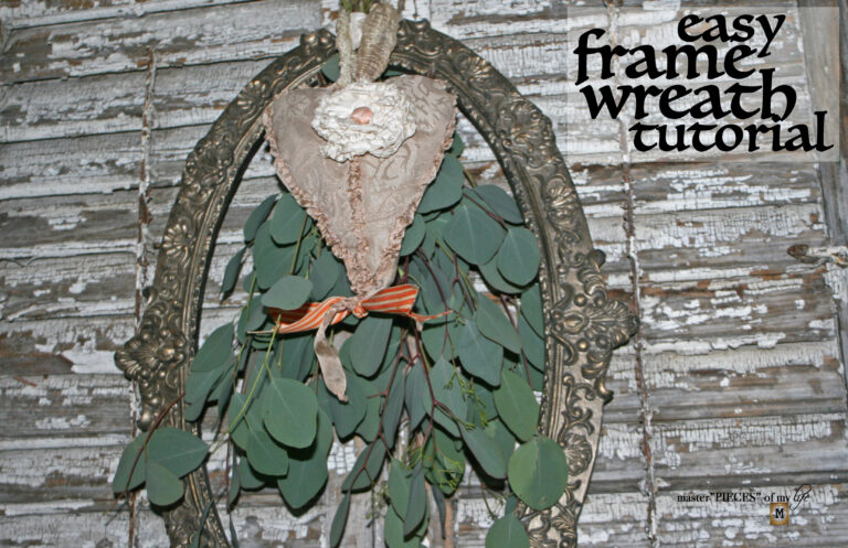 easy frame wreath tutorial