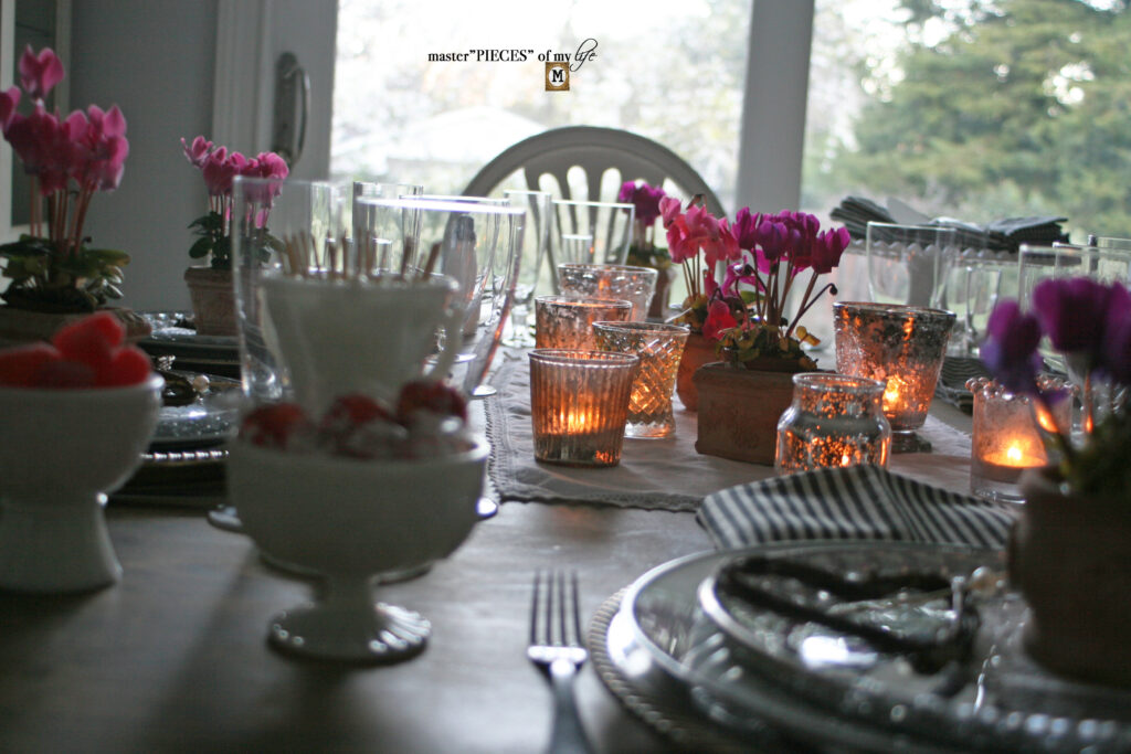 valentine's tablescape