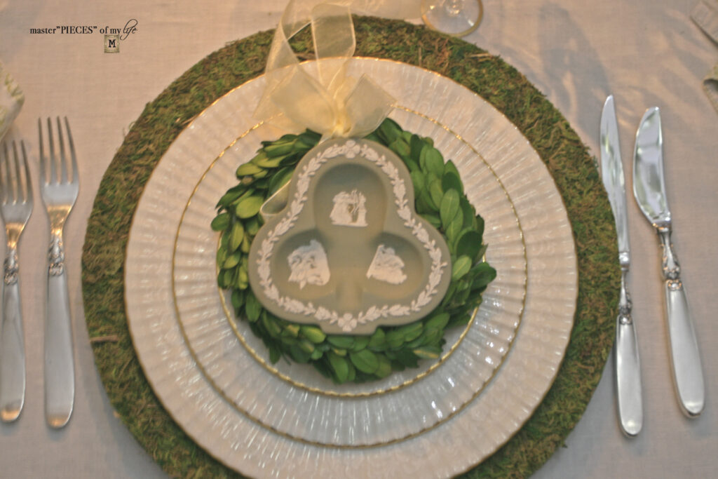 Wedgwood Jasperware St. Patrick's Tablescape