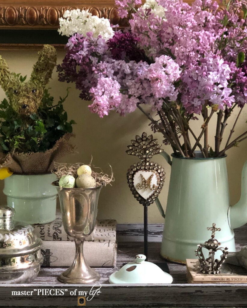 lilac blooms vignette