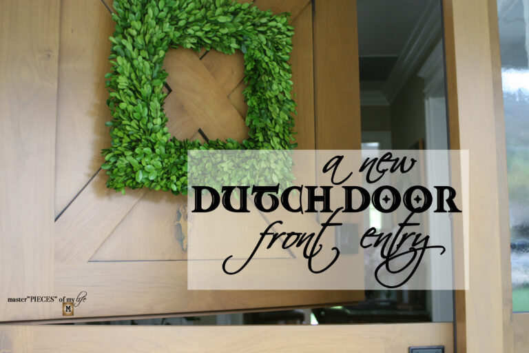 a new dutch door front entry