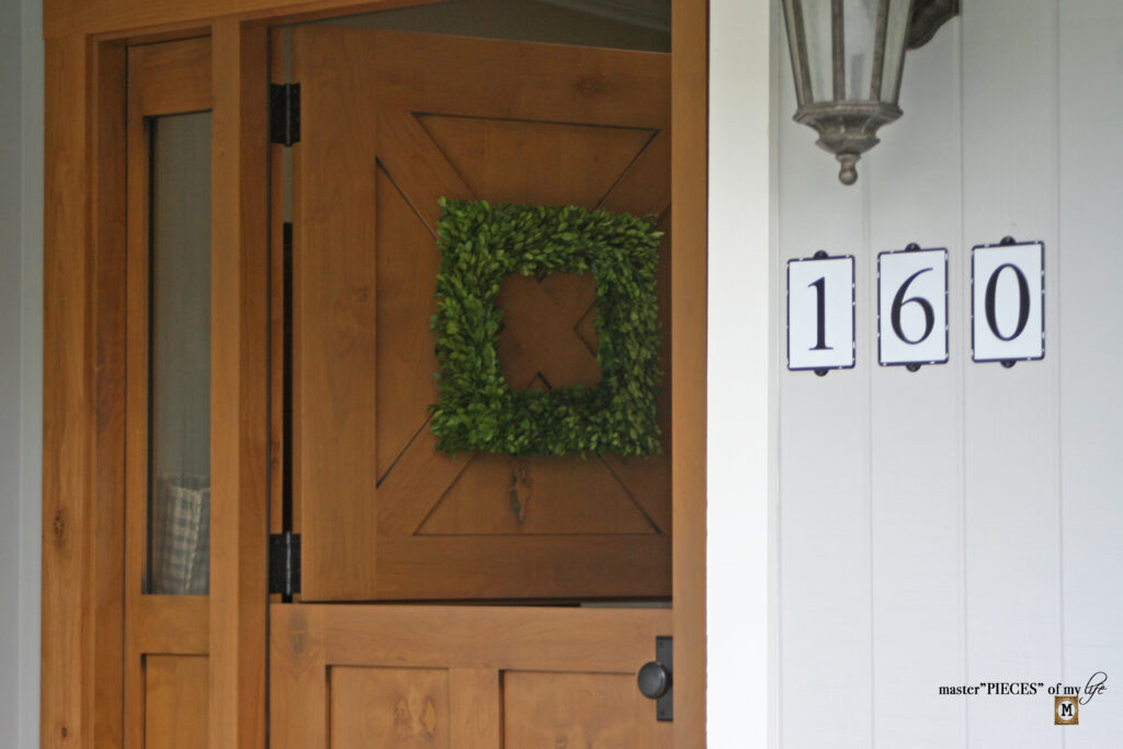 wooden dutch door