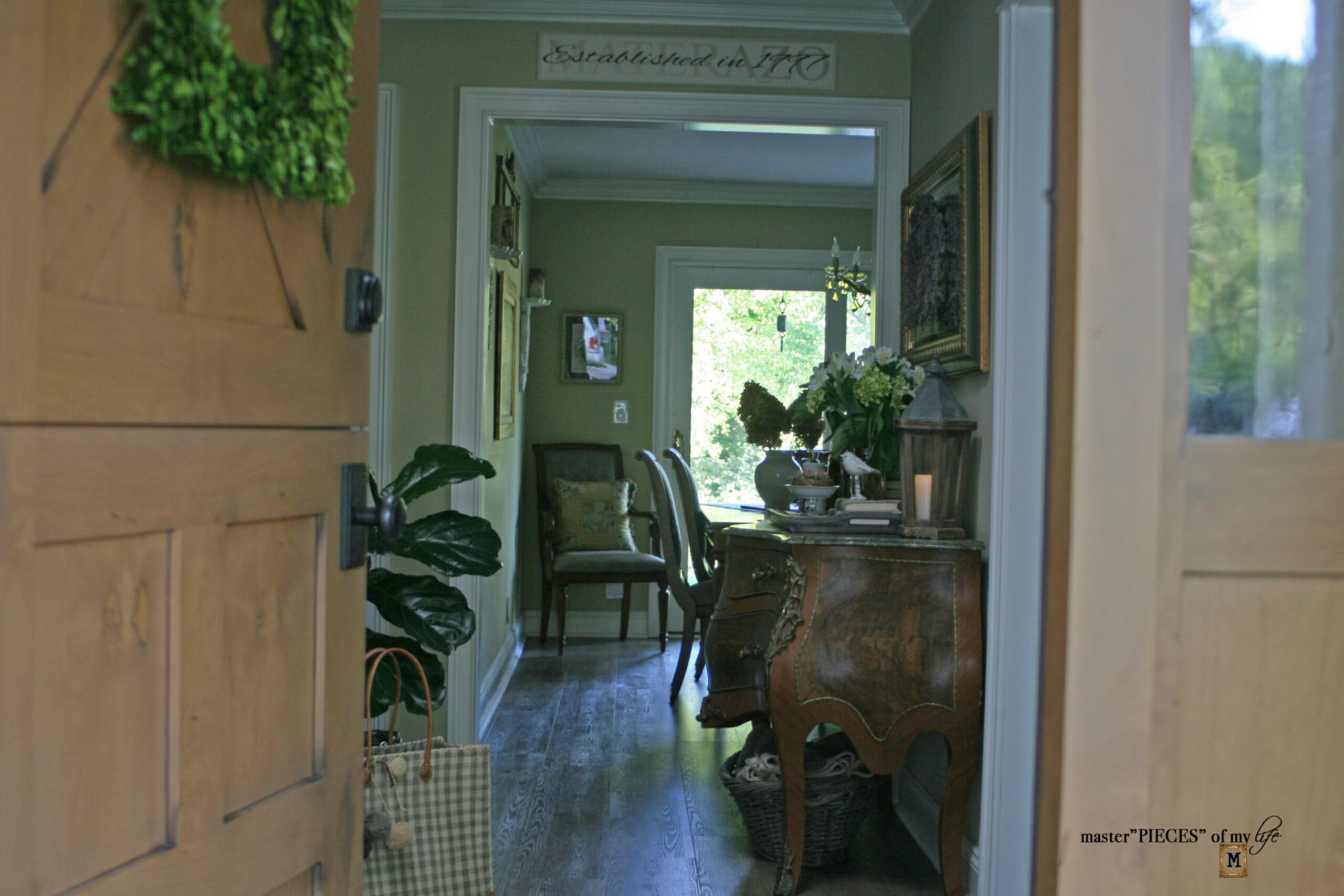 Pronunciation Of Foyer How to Decorate a Spring Foyer - Master"Pieces" of my Life