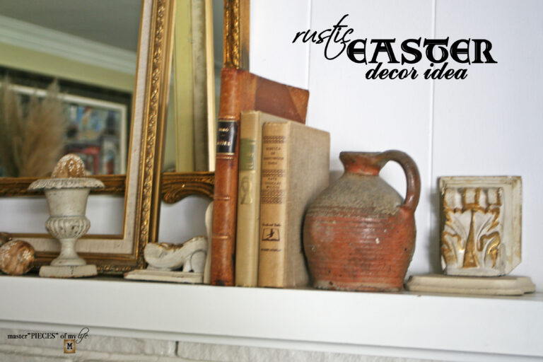 rustic easter decor idea