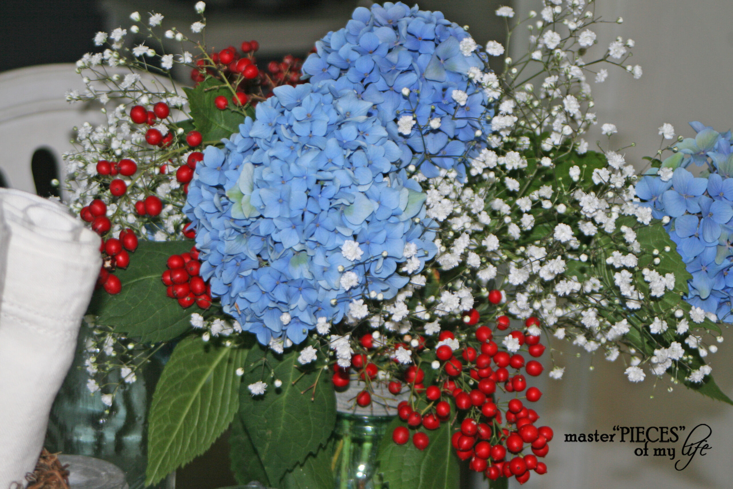 patriotic floral arrangement