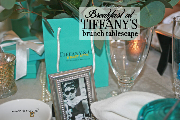Breakfast at Tiffany’s brunch tablescape