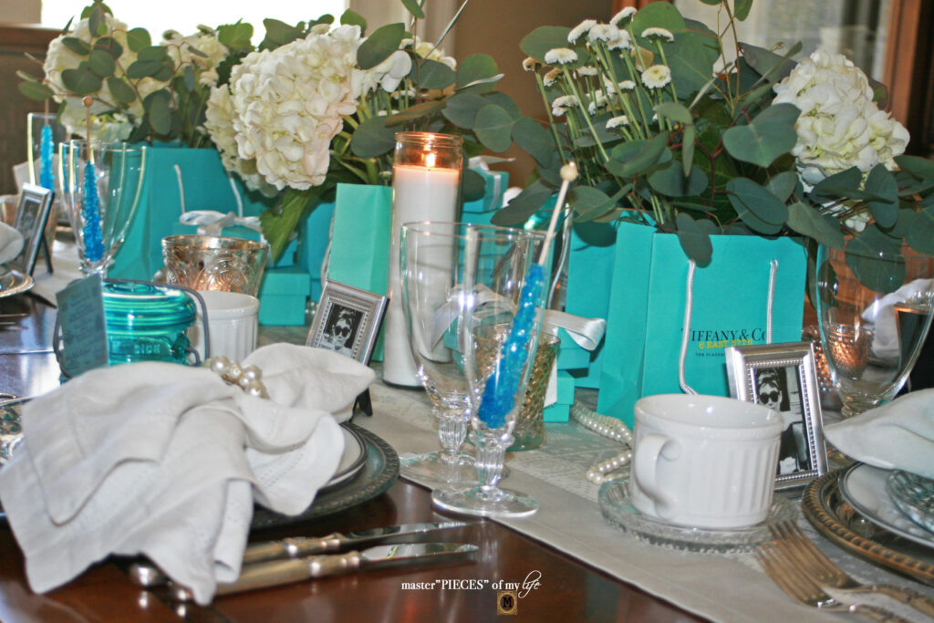 breakfast at Tiffany's brunch tablescape