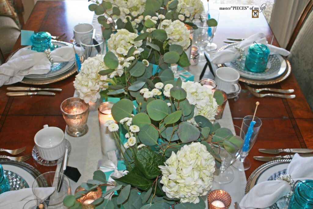 breakfast at Tiffany's brunch tablescape