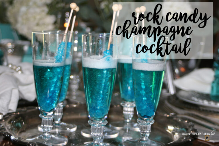 rock candy champagne cocktail