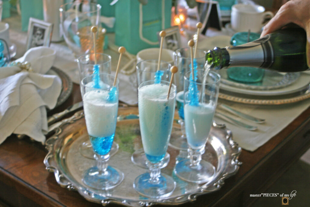 rock candy champagne cocktails