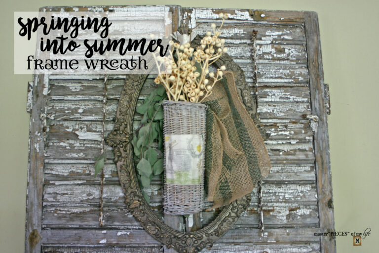 springing into summer with a frame wreath