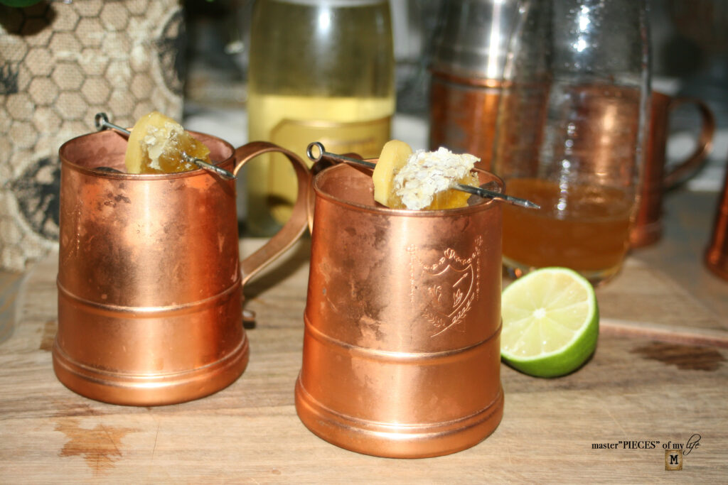 honey ginger champagne mule