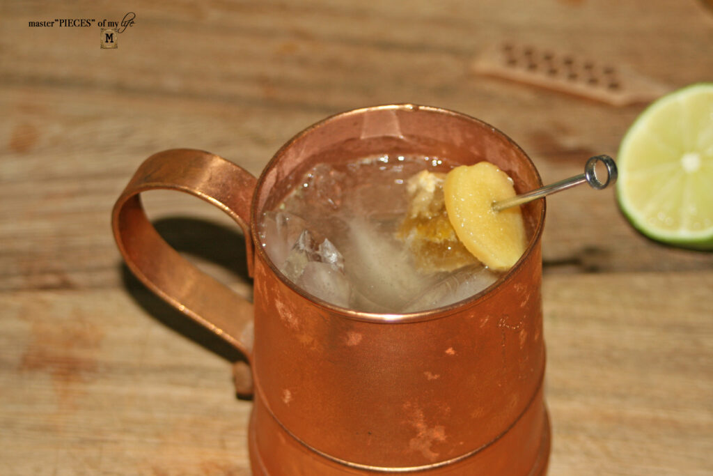 honey ginger champagne mule