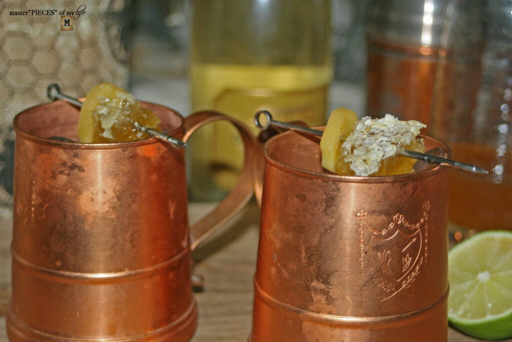 honey ginger champagne mule
