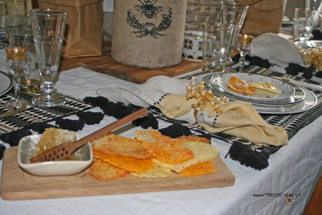 honeycomb cheesy cracker appetizer