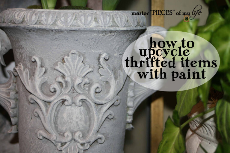 how to upcycle thrifted items with paint