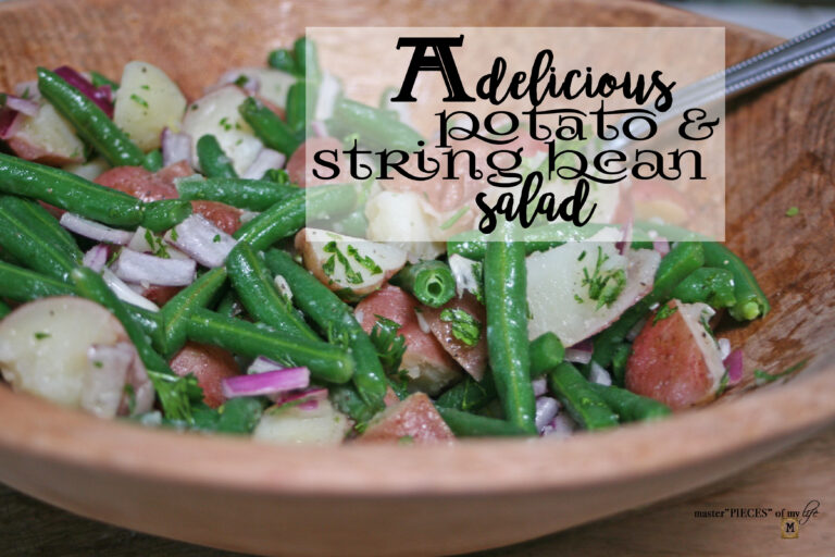 a delicious potato string bean salad
