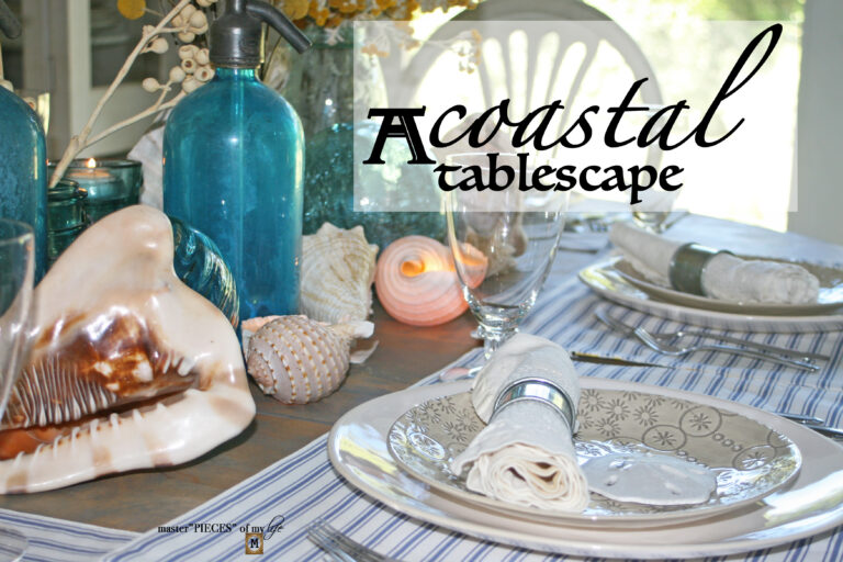 a coastal tablescape