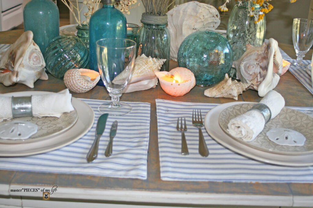 coastal tablescape