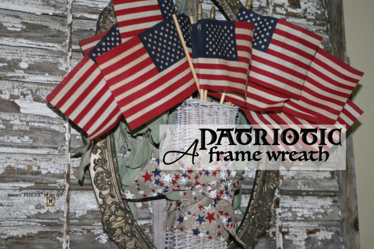 a patriotic frame wreath