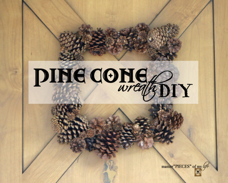pine cone wreath DIY