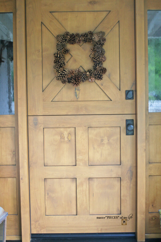 pine cone wreath craft