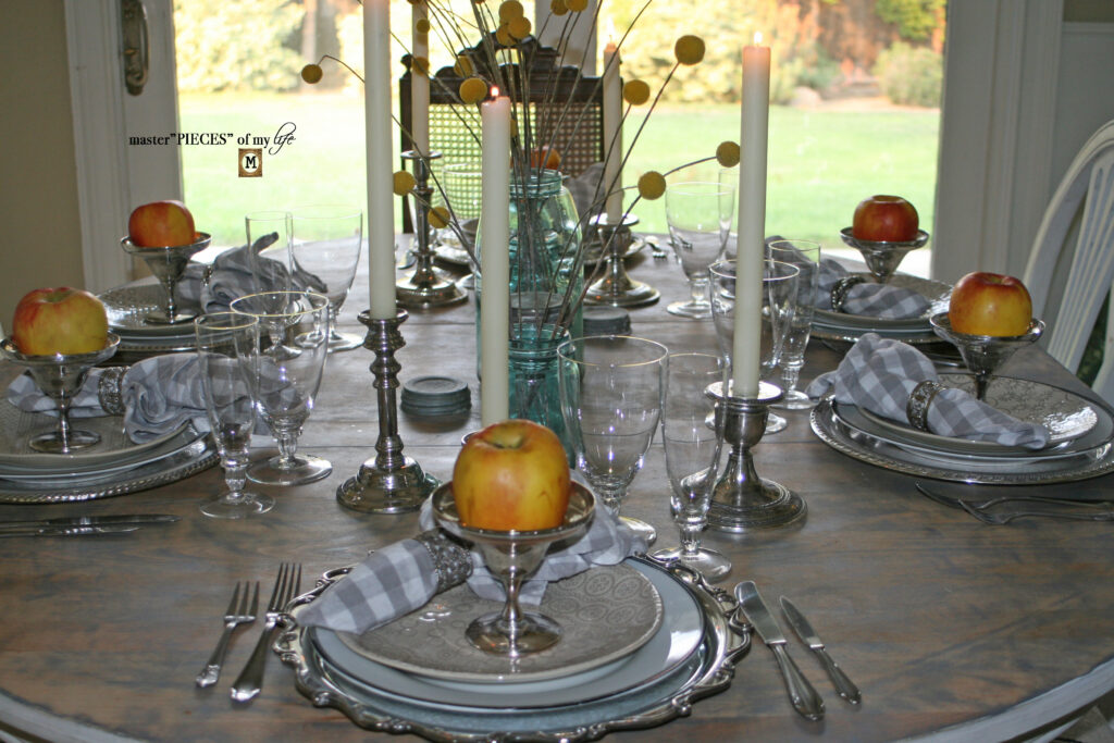 summer into fall tablescape