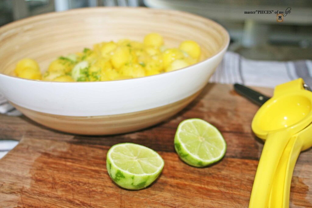 3 melon salad with lime & mint