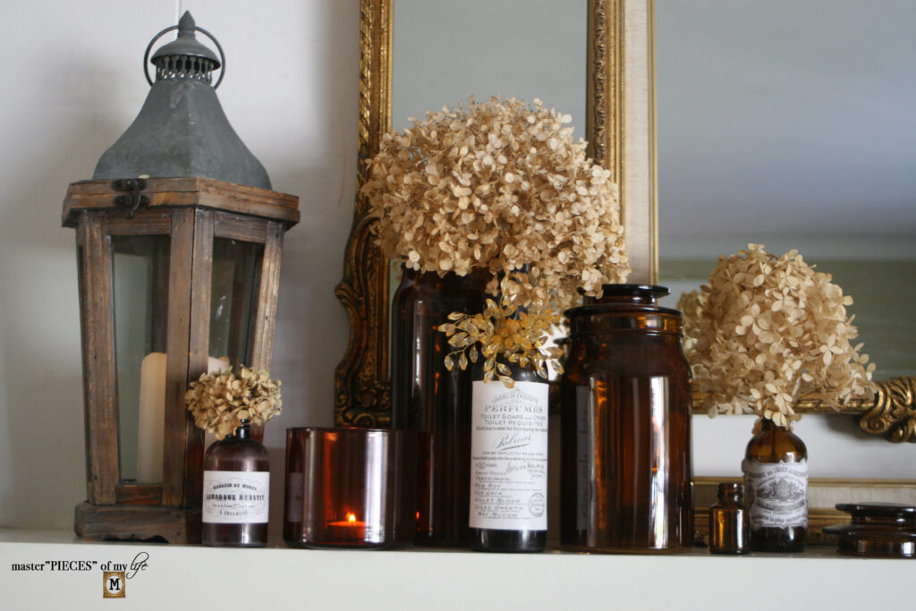 fall mantel styling