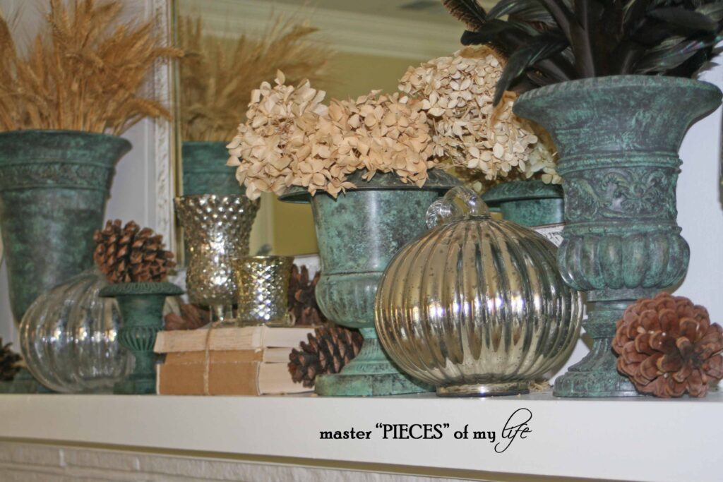 fall mantel styling