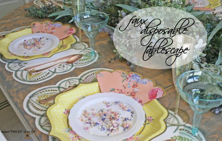 Disposable, Faux Tablescape