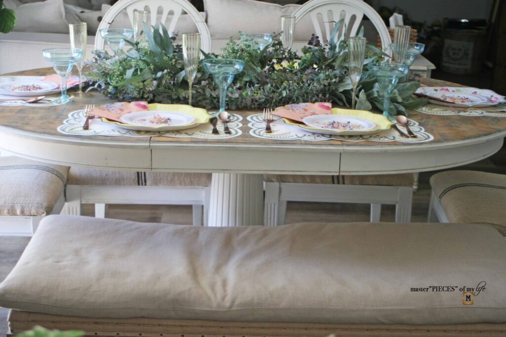 faux, disposante tablescape
