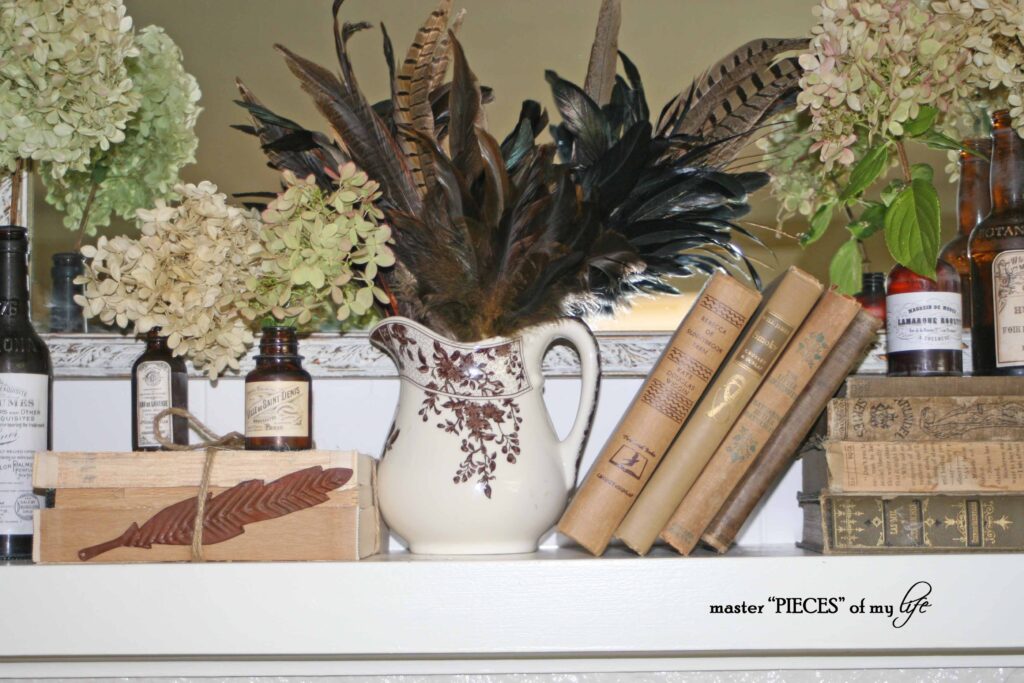 feather decor for fall
