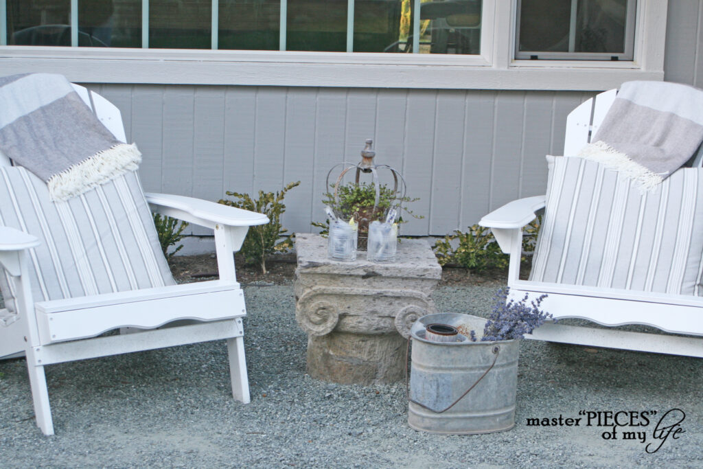 front yard sitting area