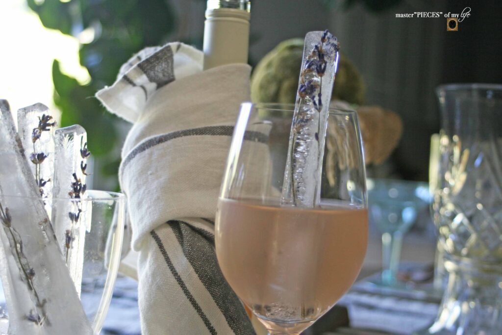 lavender ice cube stirrers