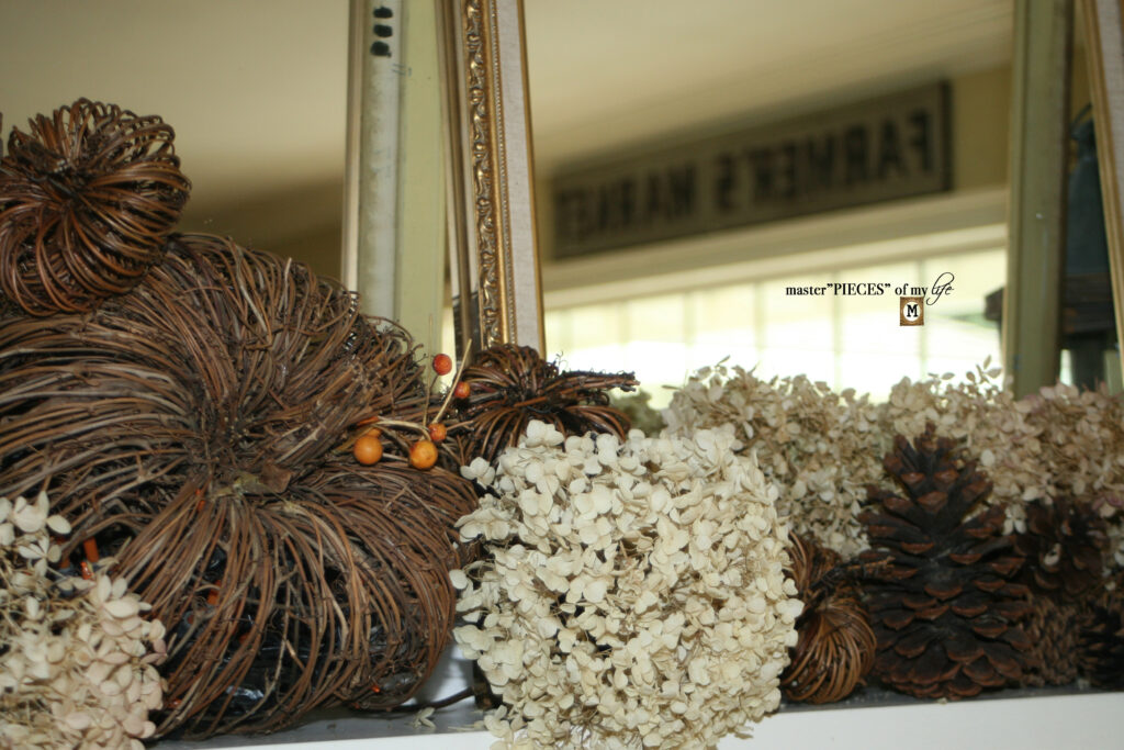 fall mantel styling
