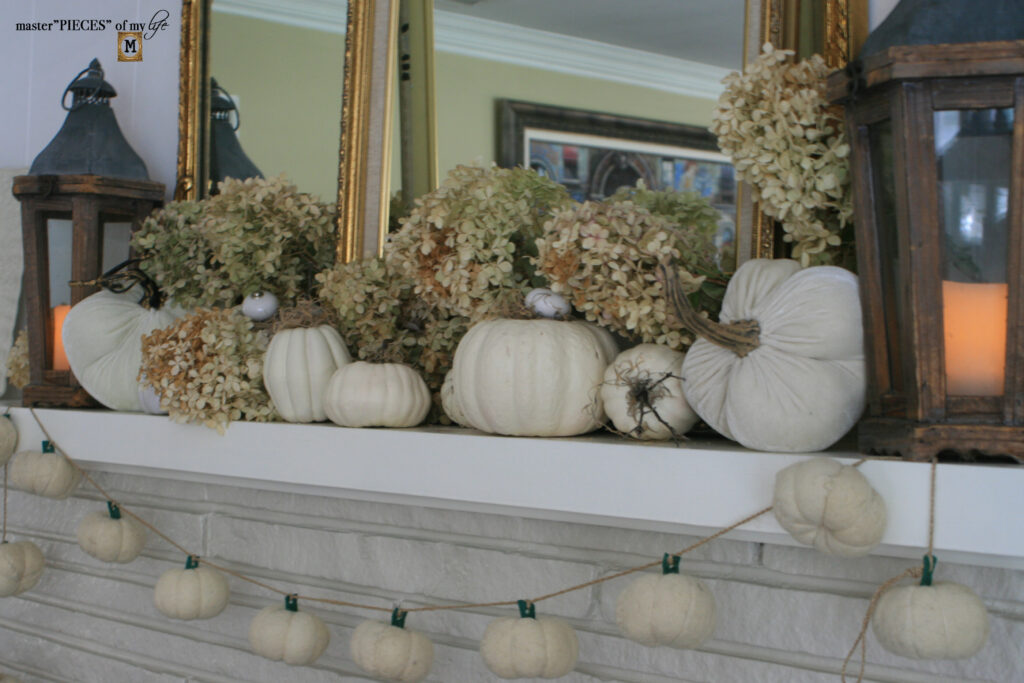 fall mantel styling