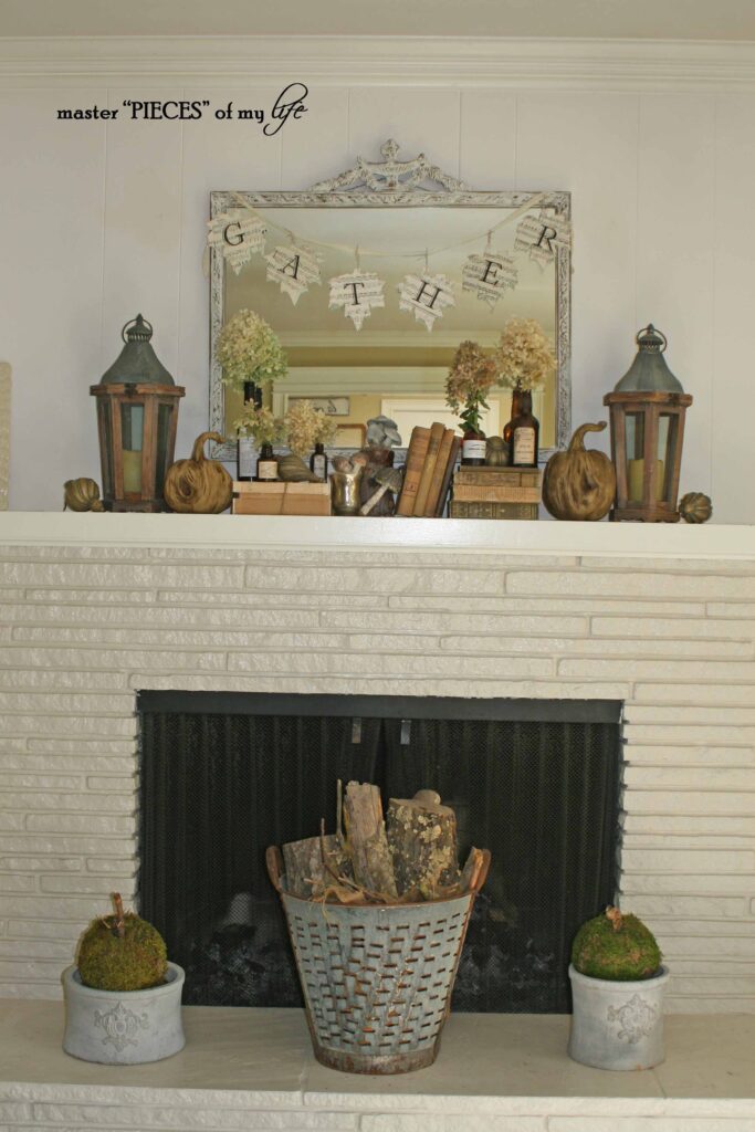 woodland fall mantel styling