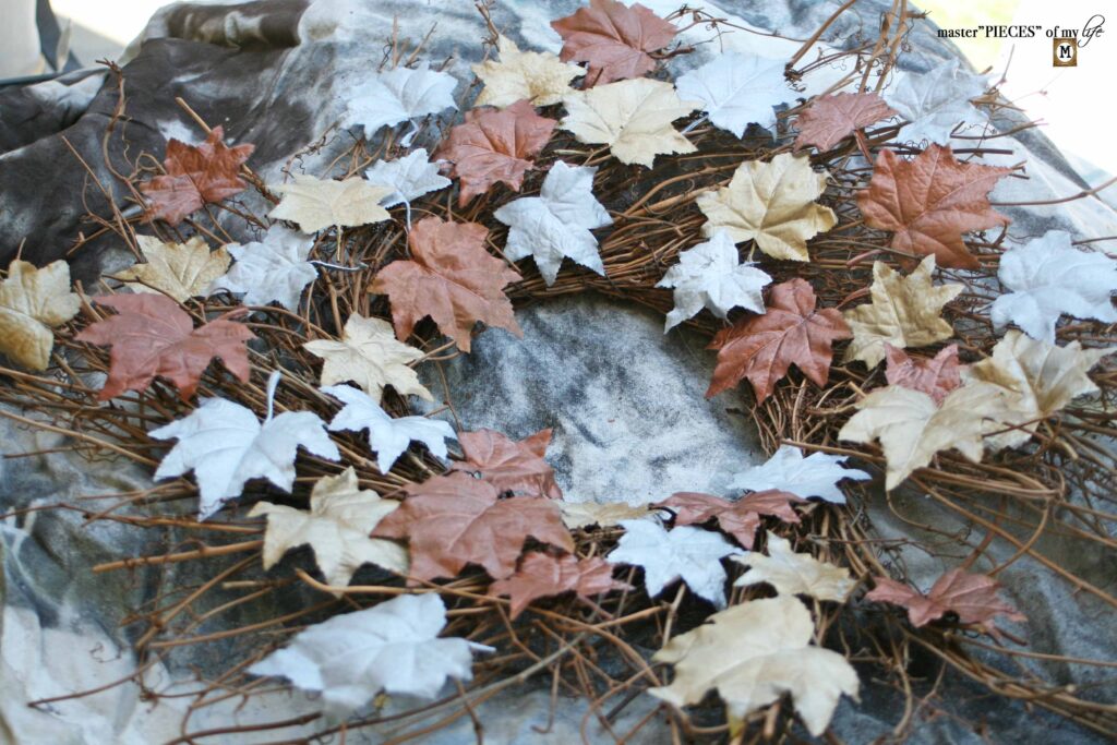 autumnal wreath DIY