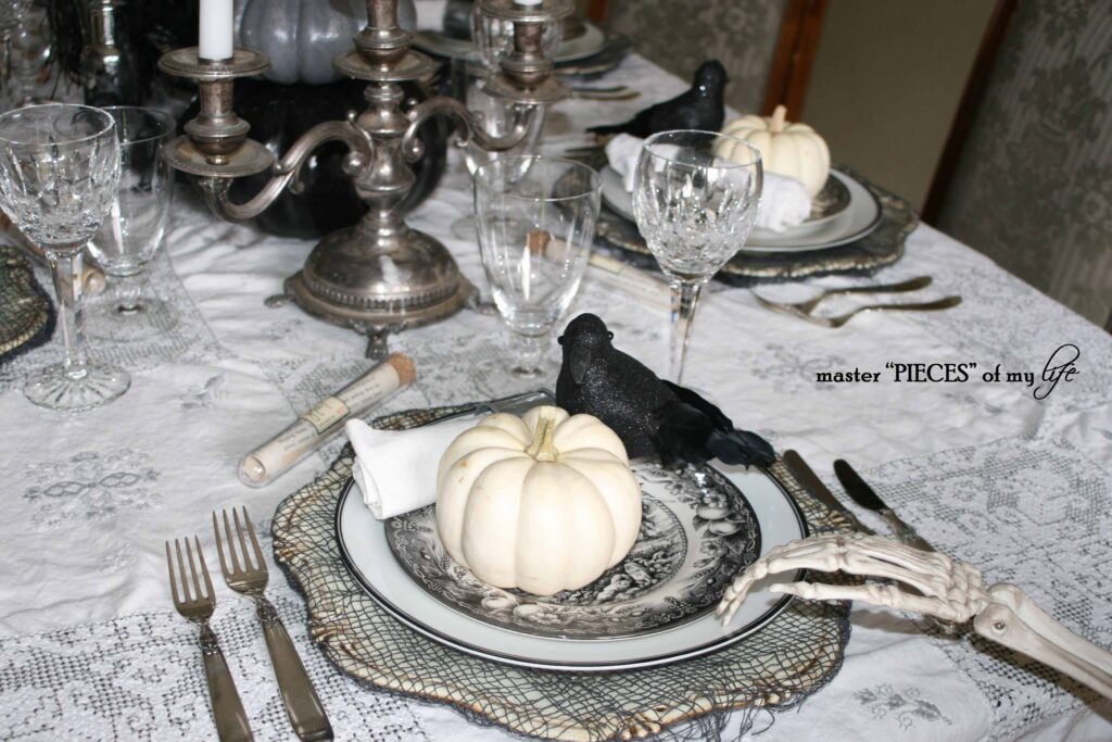 halloween tablescape