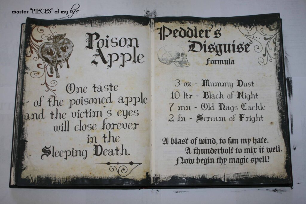 Halloween spell book DIY
