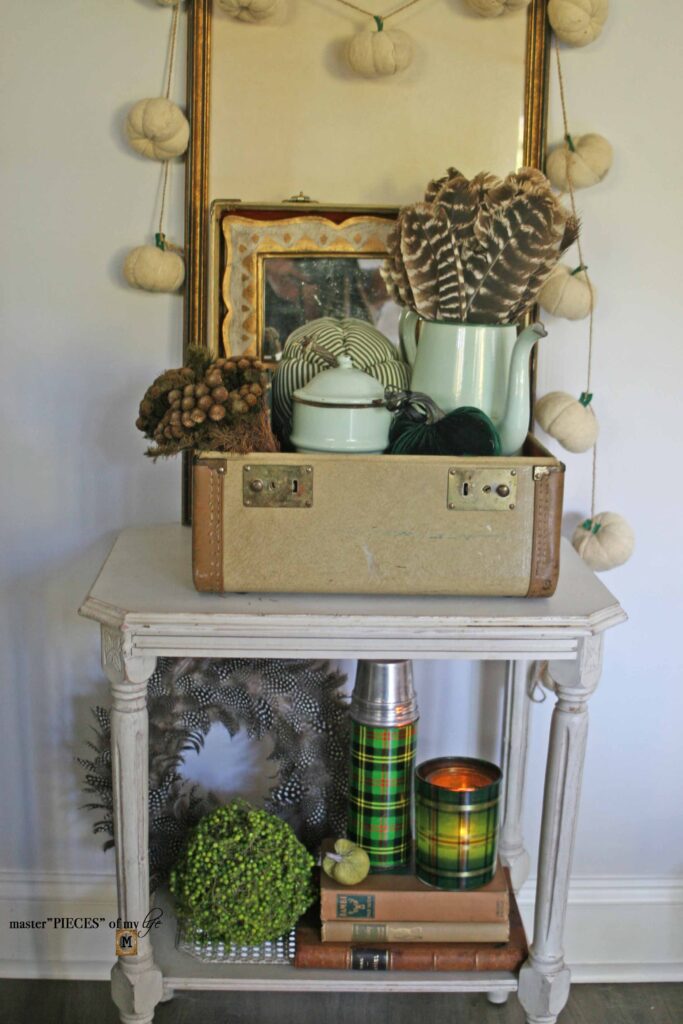 vintage suitcase styling